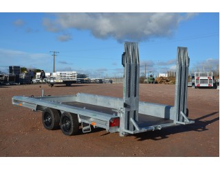 Vlemmix Porte-engin 400 x 180 PTAC 3500kg timon réglable 2 rampes